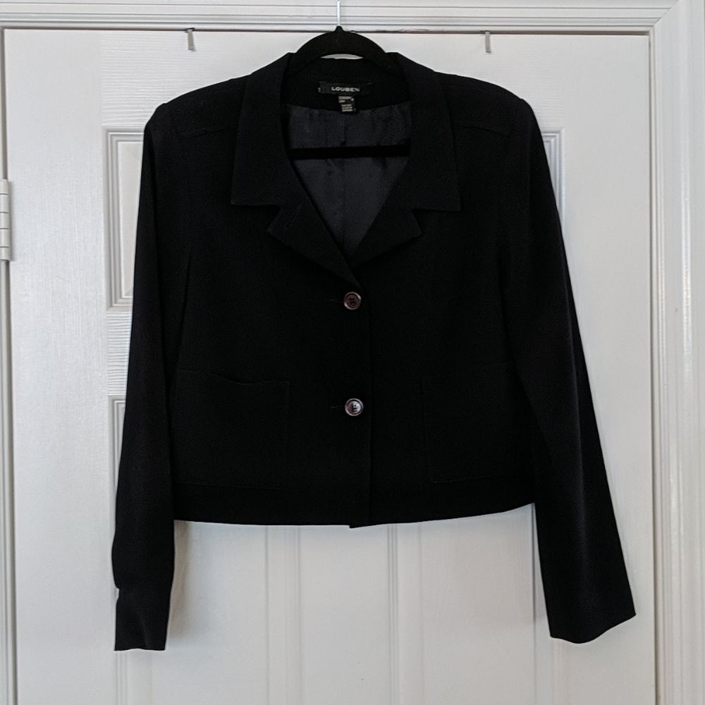 LOUBEN Navy 2-Button Blazer